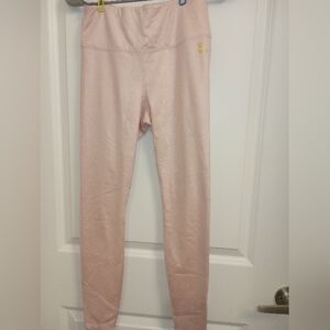 Juicy couture small pink metallic/pearl workout leggings